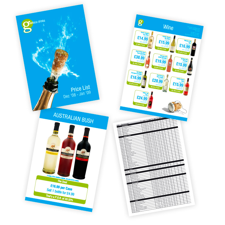 Gianluca Drinks Brochure