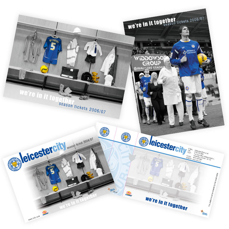 LCFC Posters Ticket and Wallet