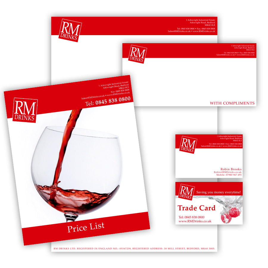 RM Drinks Stationery